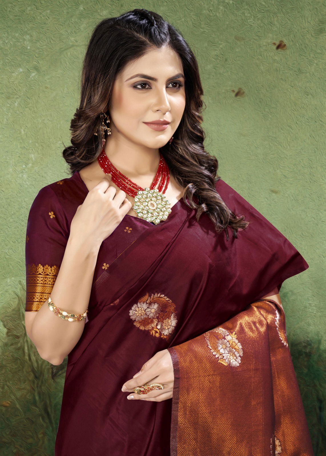 Sasha By The Fabrica Lichi Silk Designer Sarees Catalog